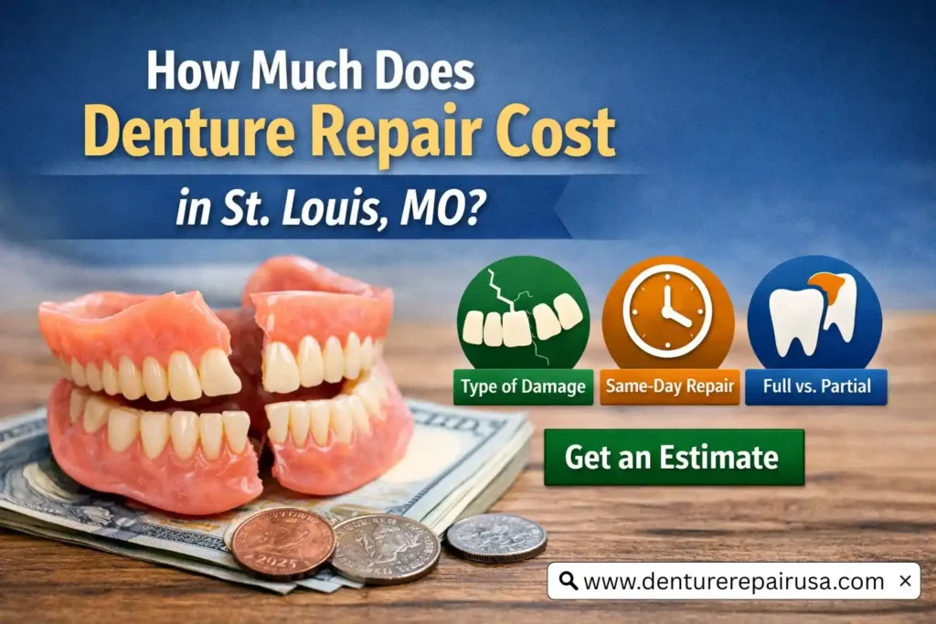 How Much Does Denture Repair Cost in St. Louis, MO?