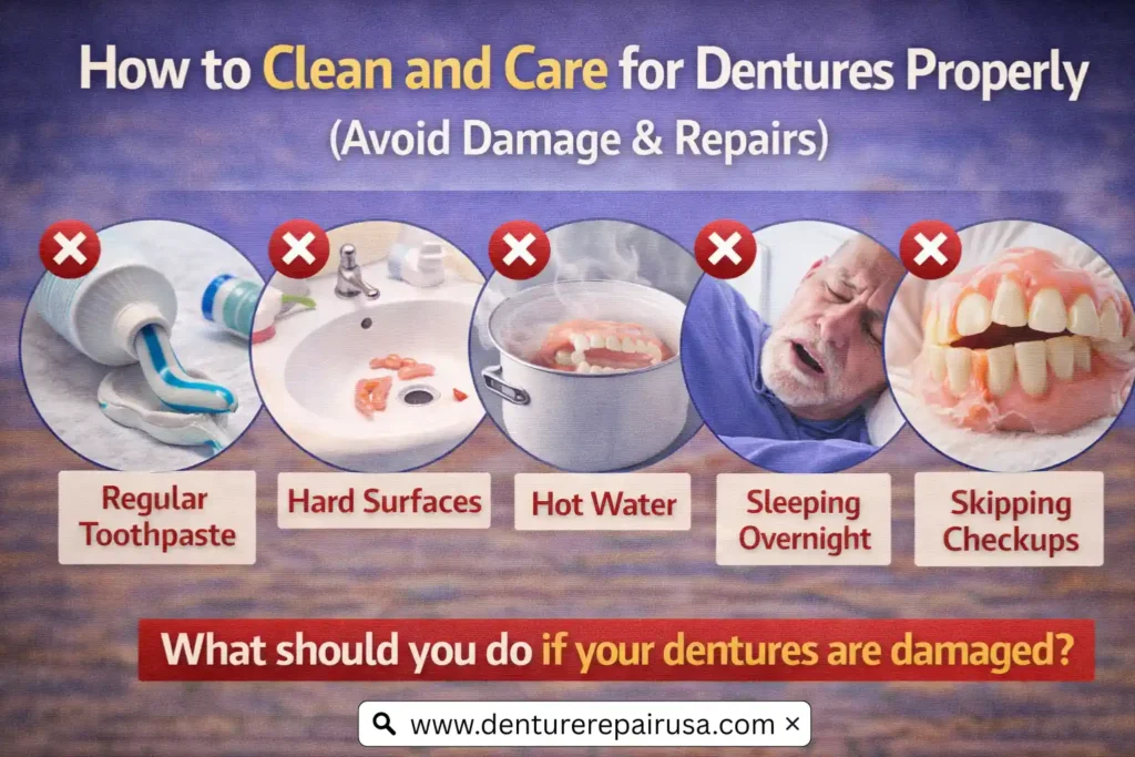 How to Clean and Care for Dentures Properly