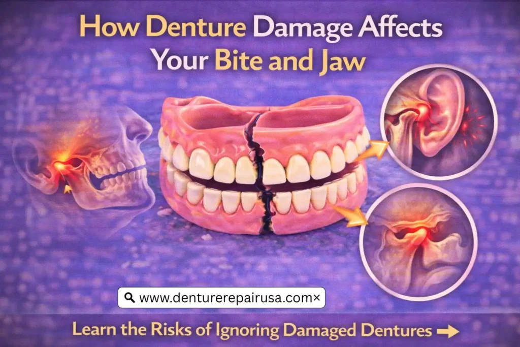 How Denture Damage Affects Your Bite and Jaw