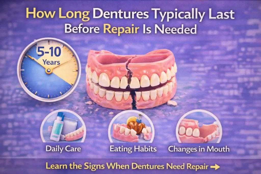 How Long Dentures Typically Last Before Repair Is Needed