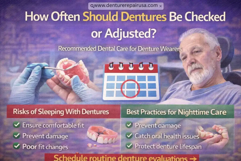 How Often Should Dentures Be Checked or Adjusted