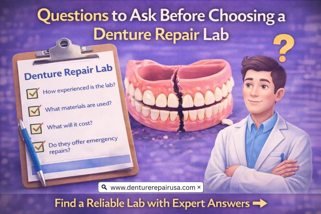 Questions to Ask Before Choosing a Denture Repair Lab