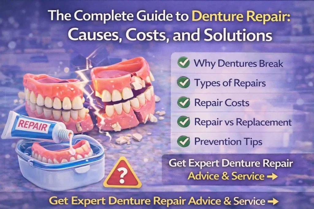The Complete Guide to Denture Repair: Causes, Costs, and Solutions
